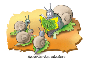 Carte humour Une histoire de salade